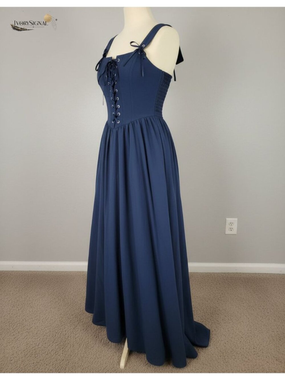Lace Up Sleeveless Renaissance Maxi Dress Costume